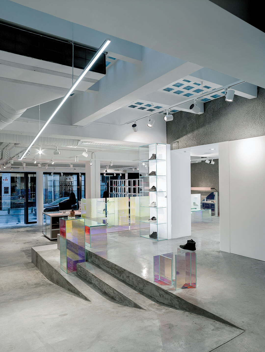 Frameweb  Cun Design embraces the industrial in a fashion industry space