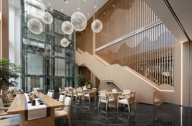 The lobby beside the garden  of B1 floor - Arch-Exist