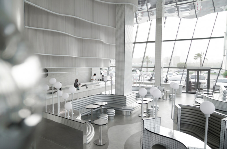 Left side view to bar and water seating area - MO