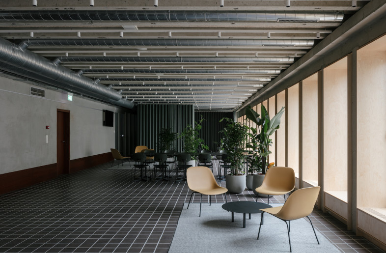 The public institution occupies 8,120-sq-m of a converted 1970s office block. - Stijn Bollard