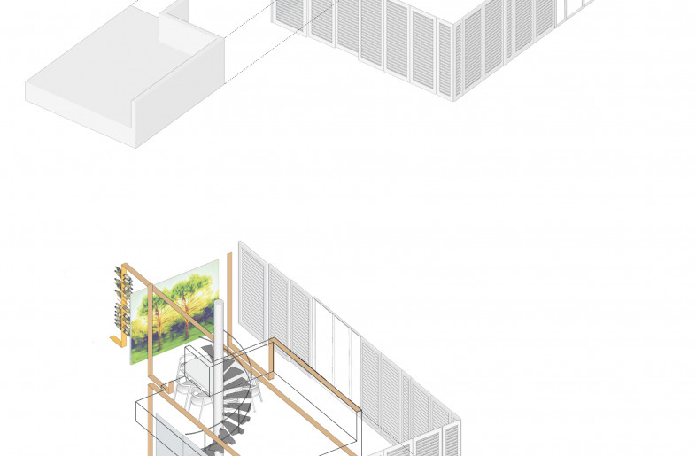 Axonometrics of intervention principles. - Architecturama