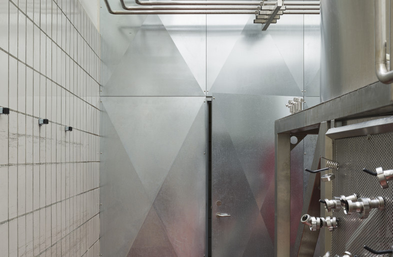 The technical world of beer-making is on full display. - Hampus Berndtson