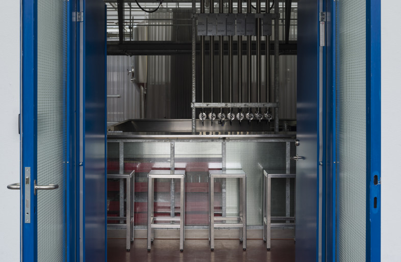 Hanging rails support steel vessels. - Hampus Berndtson