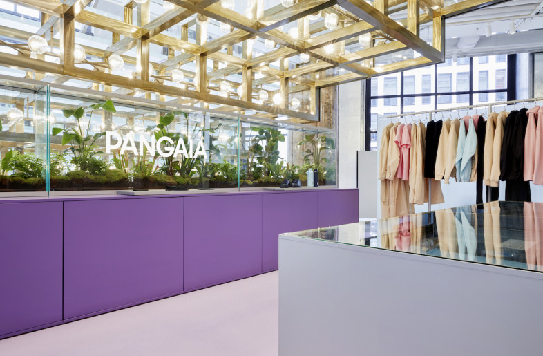 Its interior design is composed of a series of core elements of which the set-up can be easily replicated, scaled up or down and modified depending on location and the needs of the retailer. - Valentin Fougeray
