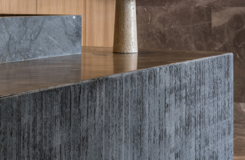 Reception desk detail - Rasmus Hjortshøj