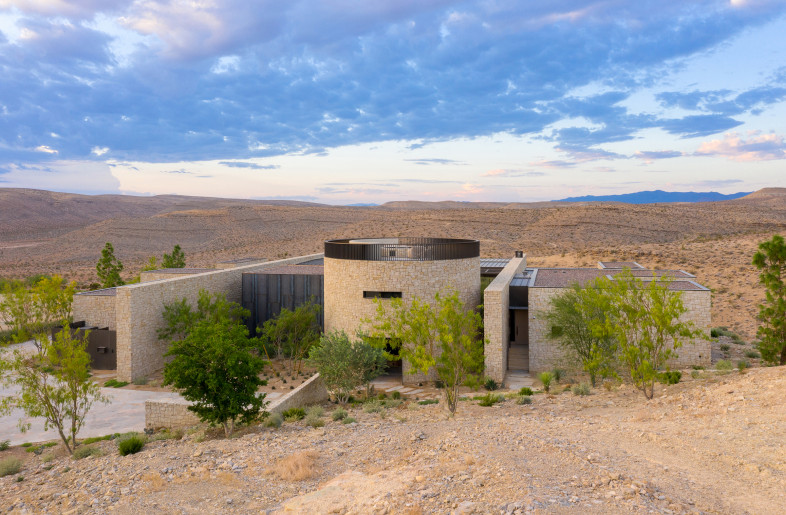 North facade with expansive desert vistas stretching to the distant horizon. - Stetson Ybarra
