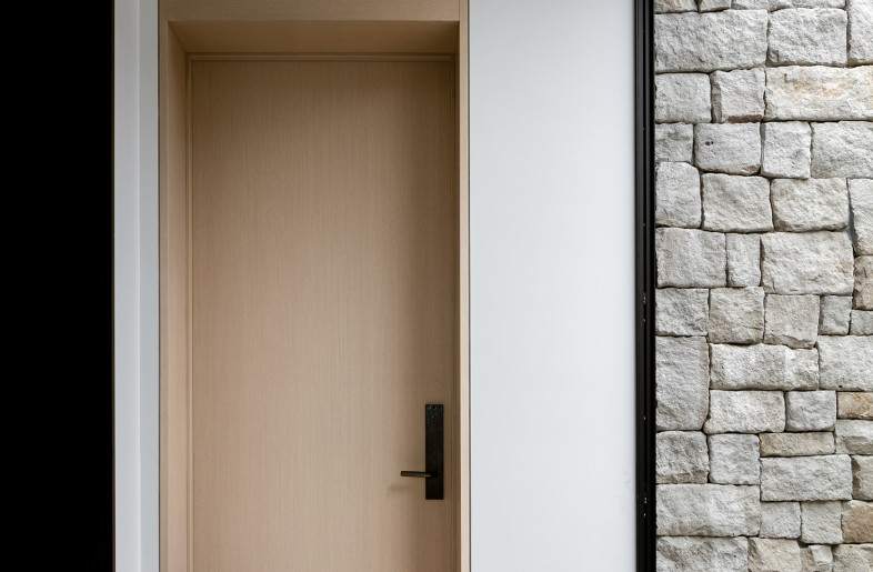 Millwork and door details at pocket gardens - Stetson Ybarra