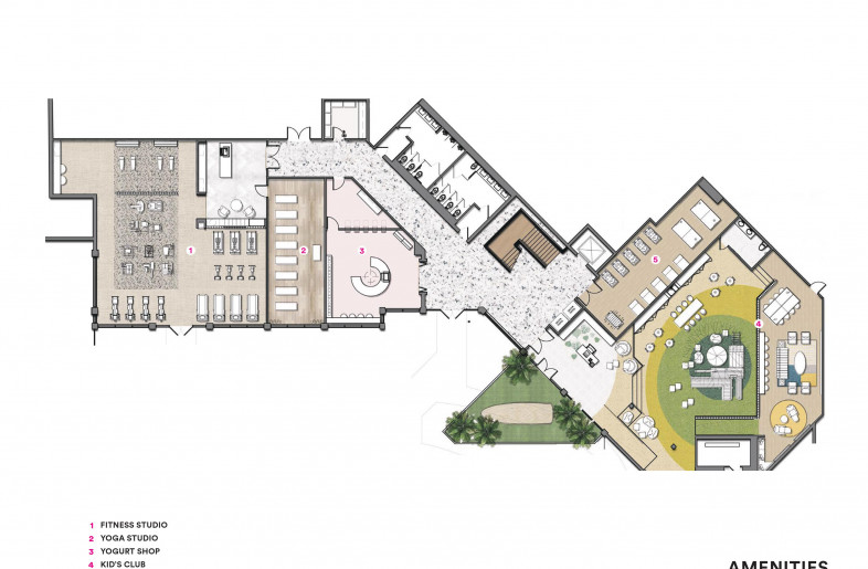Amenities Floor Plan - KTGY Simeone Deary Design Group