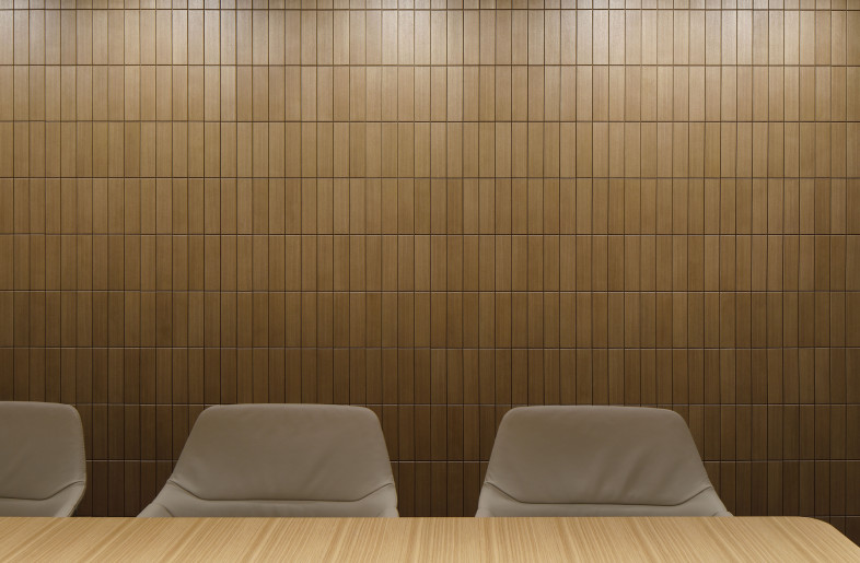 Meeting room walls (wood tiles) - Daisuke Shima