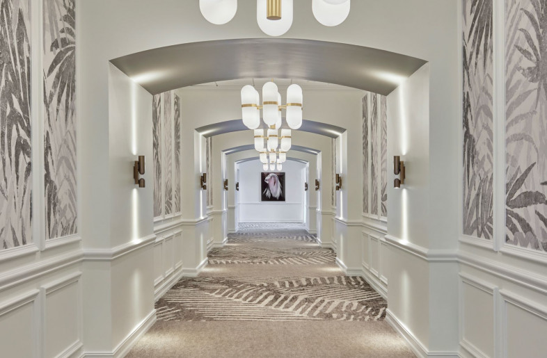 Palm tree elements inspired many areas of the resort. - Mike Schwartz