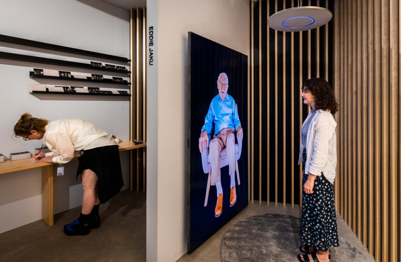 Interactive interviews allow visitors to ask questions - Sydney Jewish Museum