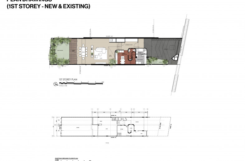 Comparison of the existing and new floorplans to show the reconfiguration done. - Studio iF