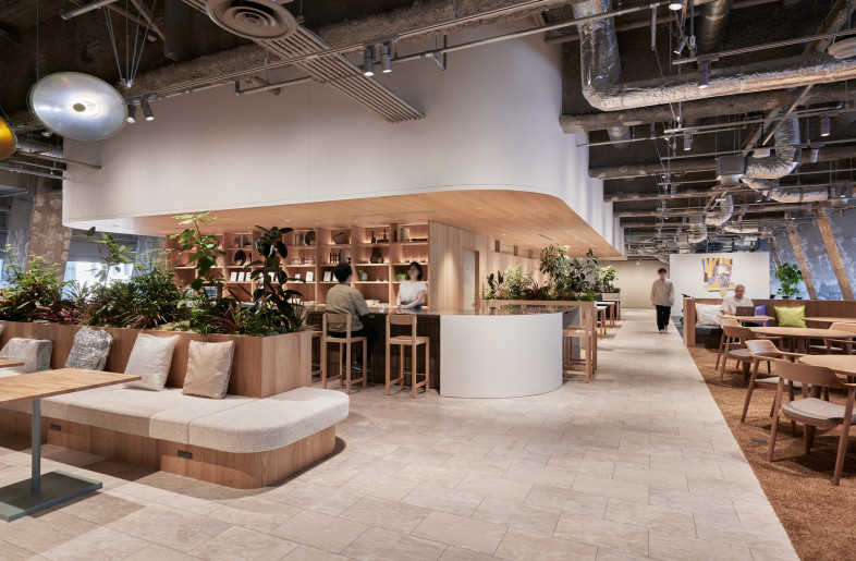 Cultivate Floor 1 Inside the 40-year-old architecture with unique we inserted a simple mass, from which various sized volumes are carved out to create inviting nooks for people to gather.  Our aim was to provide an environment where management and employees can connect on a deeper level and envision the future of the company together while respecting the company’s history and highlighting the contrast between the old and the new. - Nacása & Partners Inc. Keita Yamamoto