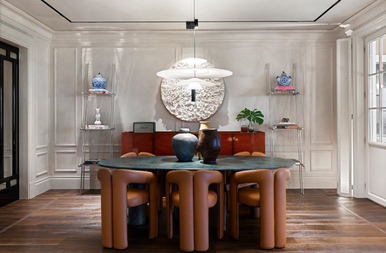 The dining area of the living room. - Ibrahim Ozbunar