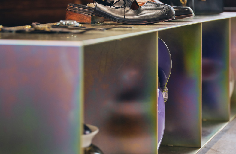 the new store fixtures encompass and express Vase's brand concept - Masanori Kaneshita
