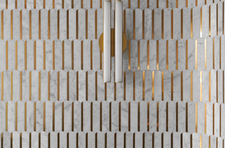 Custom Wall Light and Wall Tile Detail - Peter Clarke