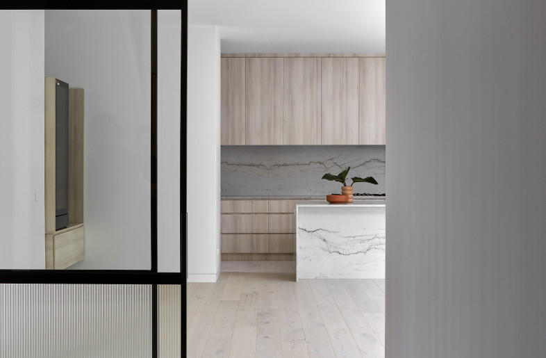 View from Entry Lobby to Living-Kitchen - Dave Kulesza