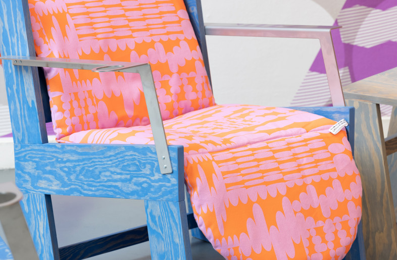 Objects that could have been left looking quite simplistic, like benches and tables, are injected with an energetic spirit. - Titia Hahne