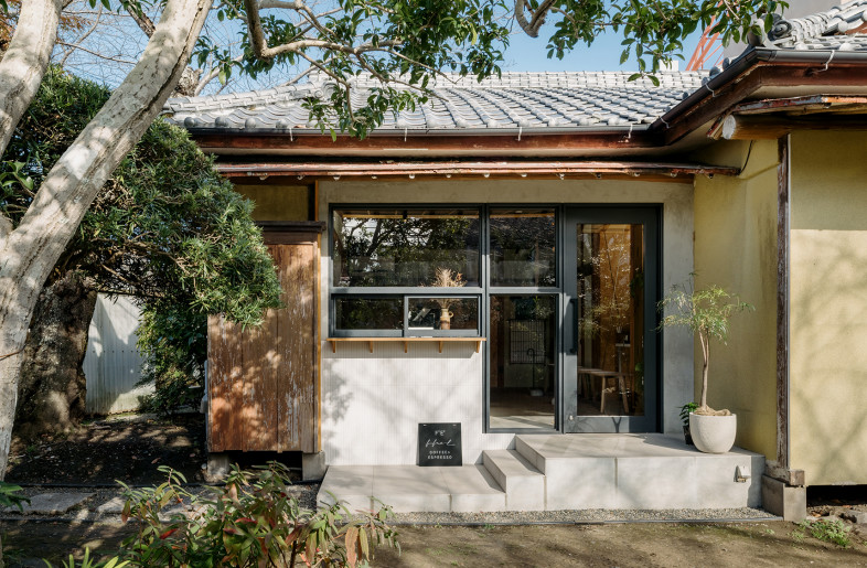 Renovated window to café entrance - Yoshiro Masuda