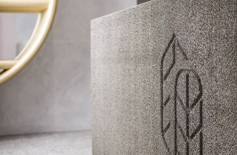 3D printed concrete, detail reception - (C) Hannes Niederkofler