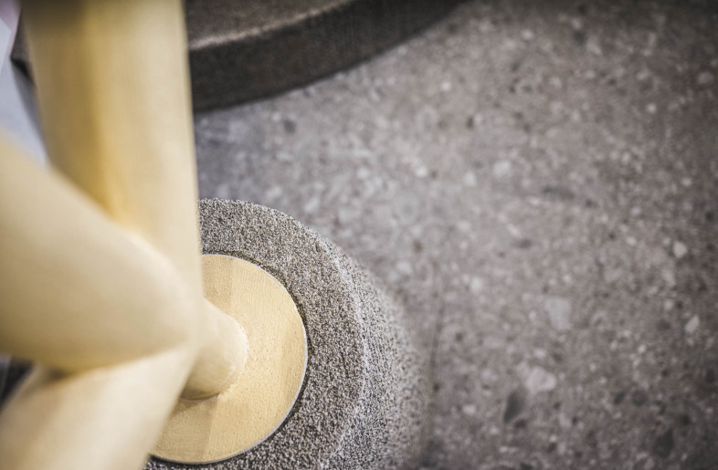 3D printed concrete shelf, detail - (C) Hannes Niederkofler