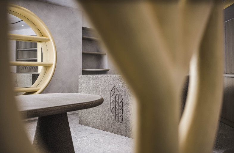 3D printed concrete shop, detail - (C) Hannes Niederkofler