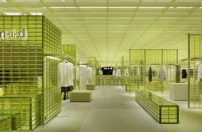 Frameweb | Bold colour engages department store customers at an Osaka ...