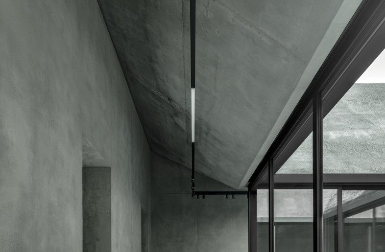 Foyer with Terrazzo Floor and Courtyard - Gustav Willeit