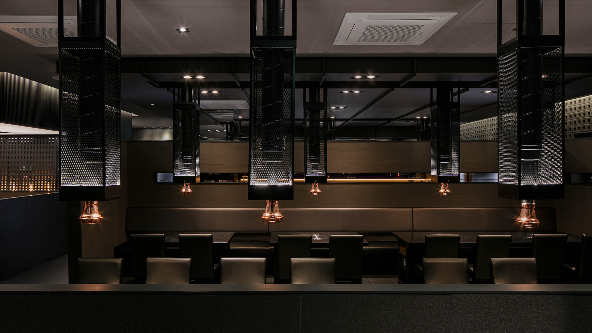 Cast in shadow, this Korean eatery celebrates the night