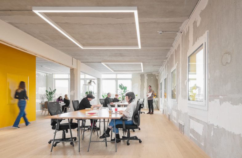 Its other three floors have been designated as office space. - Schnepp Renou