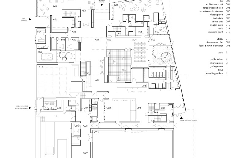 Ground floor plan - Dominique Coulon & Associés
