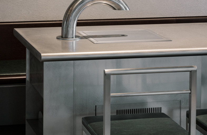 Production brazier table and production chair - orosy studio