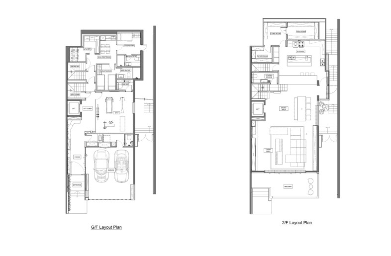 Layout plan of G/F - 2/F - Millimeter Interior Design Limited