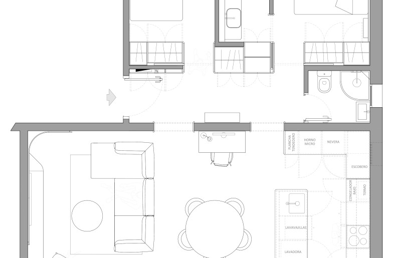 Renovated floorplan - StudioMadera sl