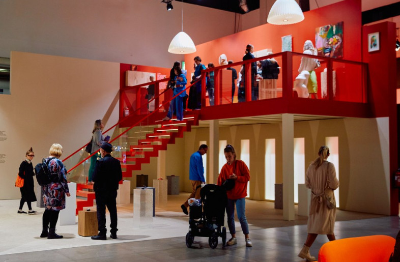 Studio Plenty designed a mixed-use exhibition space for Habitare, a design trade fair in Helsinki, Finland. - Eeva Suutari