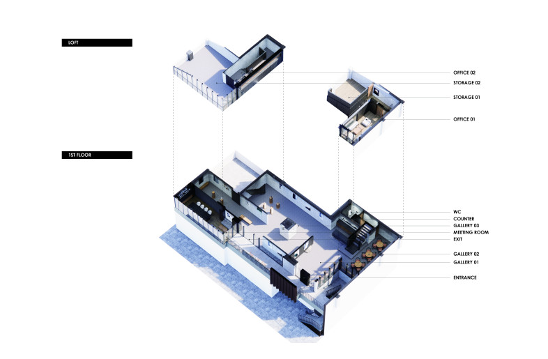 Diagram of  Shanghai Art Exhibition Hall - YUHI STUDIO