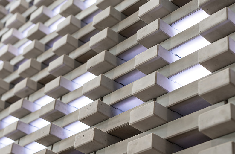 The brick wall was designed in collaboration with media artist Thorsten Bauer and Intermediate Engineering GmbH. - Philip Kottlorz