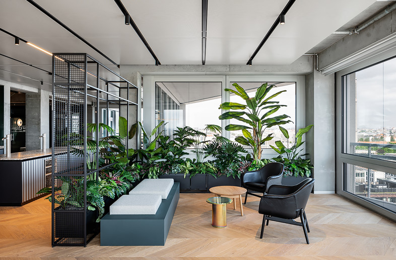 The interior design concept focusses on sustainability and follows the principle of circularity. - Philip Kottlorz