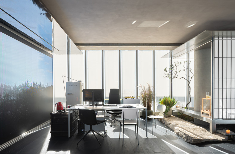 Work area and the tea pavilion - Lin Shikai