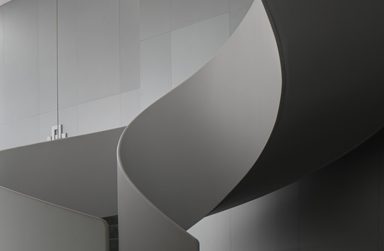 view of the staircase connecting the 19th floor to 20th floor. - XU Yiwen