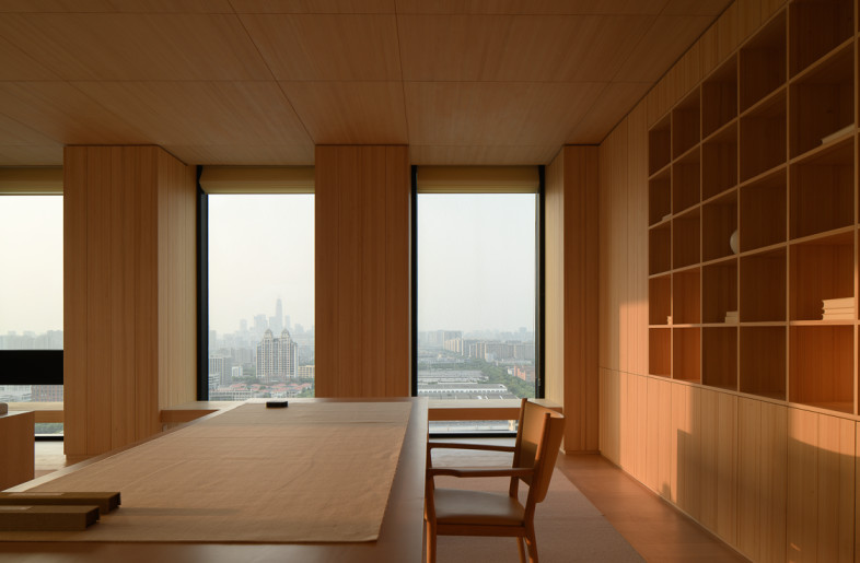 view of the tea house on the top floor - XU Yiwen