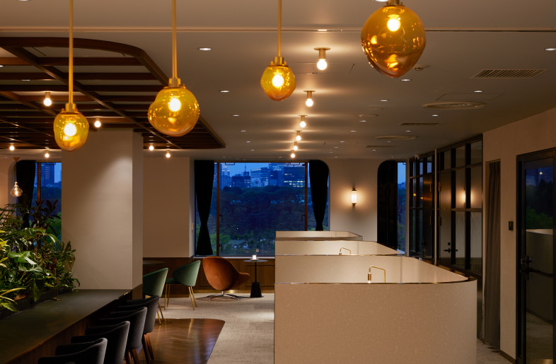 Main lounge at night - Keita Yamamoto