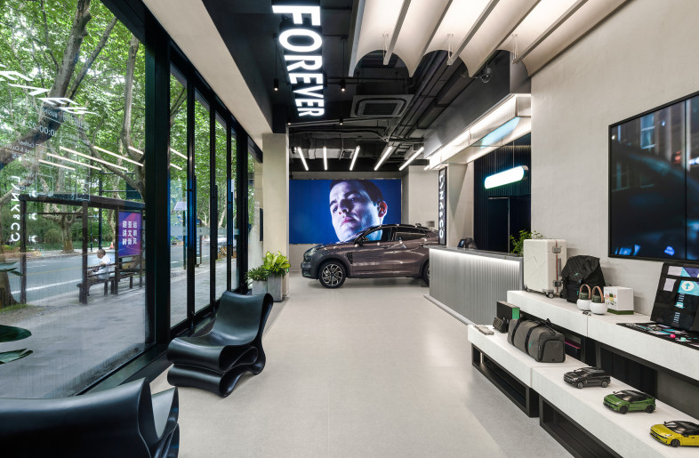 Sustainable products are sold within the showroom. - Wei Li