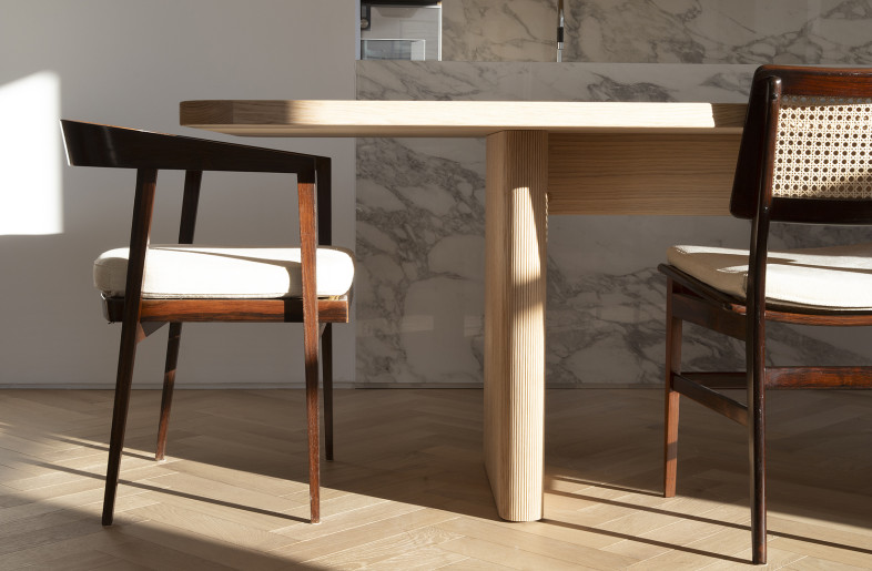 Detail of architect's designed dtable - Beatrice Pediconi