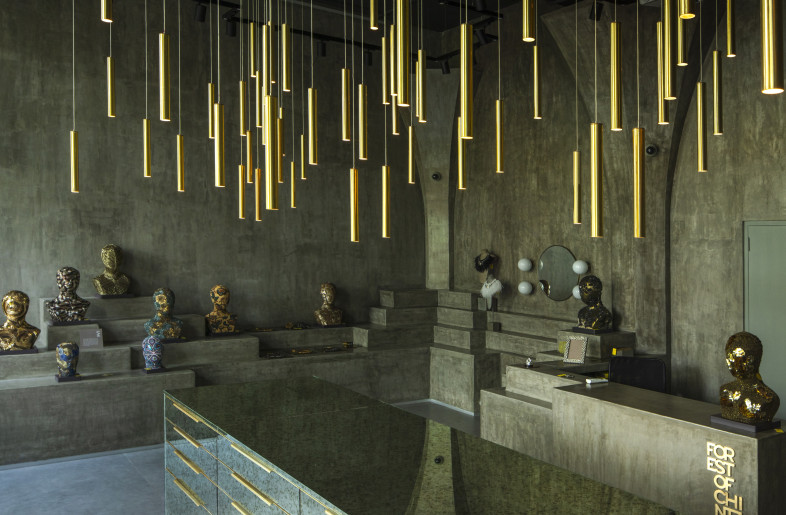 The pendant lights and the island create a centerpiece to bind the whole space together. - Niveditaa Gupta
