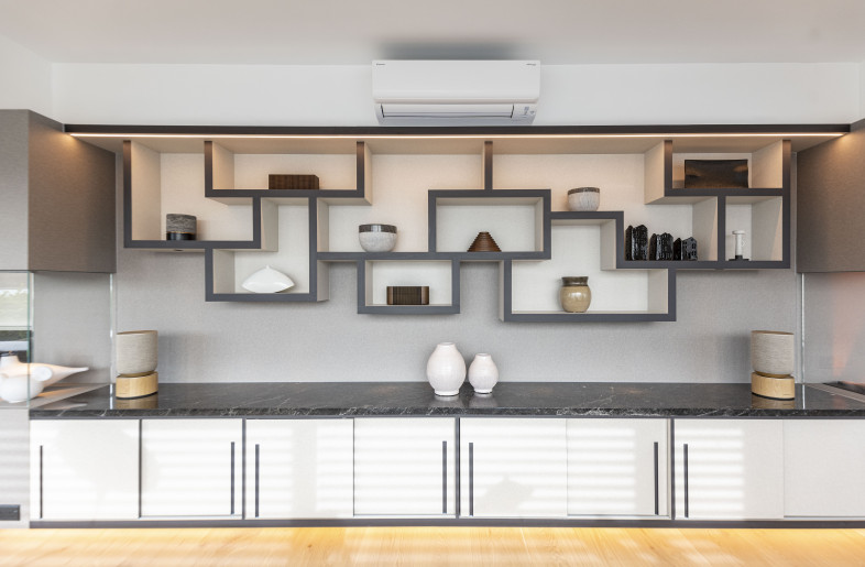 The beauty of multi-generational living is spending time as a family. The design achieves a harmonious blend of shared and private spaces, with generous living, dining, and lounge areas for family get-togethers, alongside versatile spaces for personal retreats. - Clifton Leung Design Workshop
