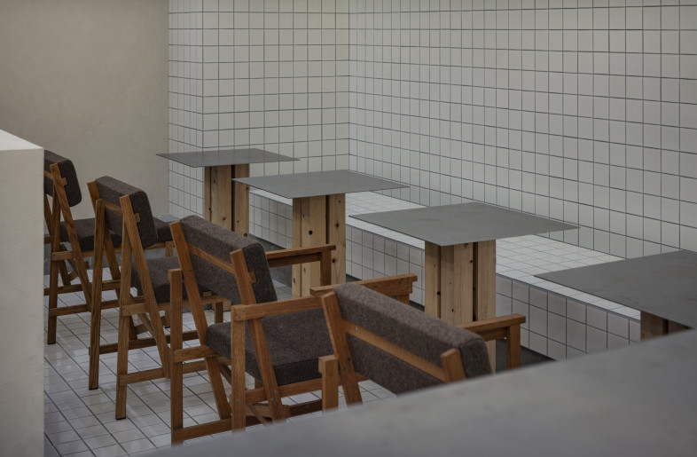 Vintage chairs and tables made from timber of abandoned trees - KENTA HASEGAWA