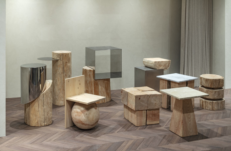 A series of furniture made from timber of abandoned trees for CADUNE - KENTA HASEGAWA