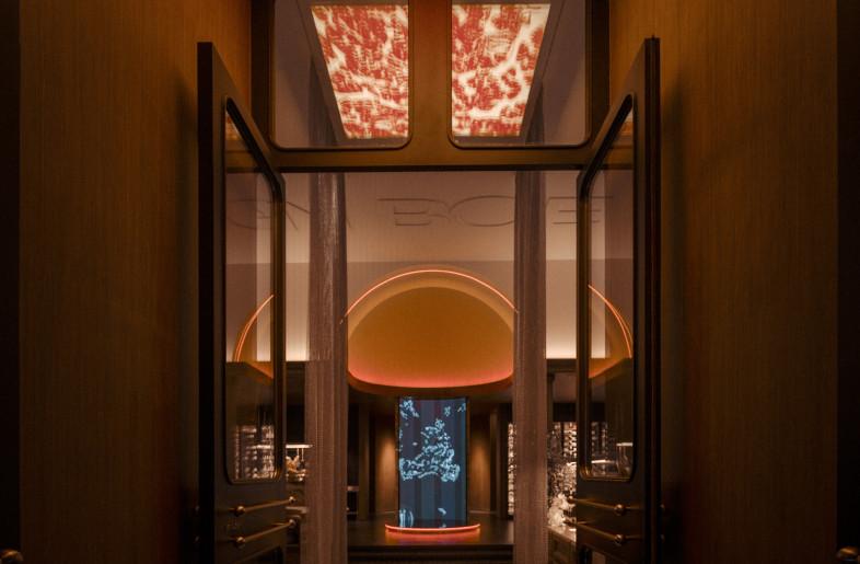 Front Entrance with meat texture lighting - WAVE.GB