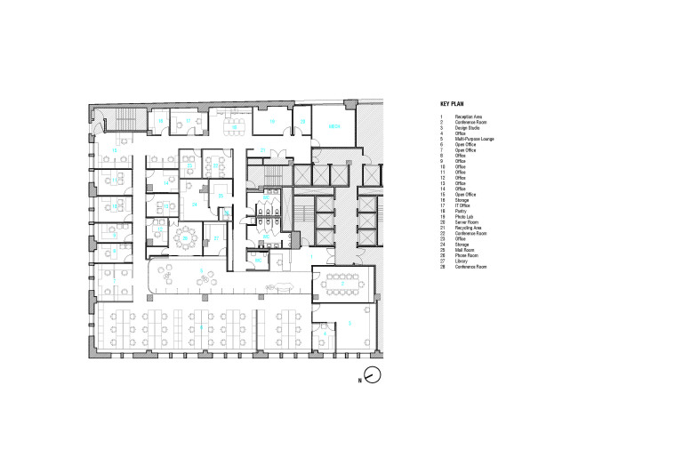 Wolf-Gordon headquarters floorplan - Courtesy of Wolf-Gordon